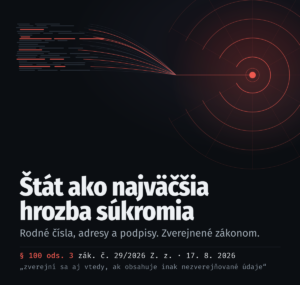 Rozlomená pečať obchodného registra, z ktorej unikajú záznamy s rodnými číslami