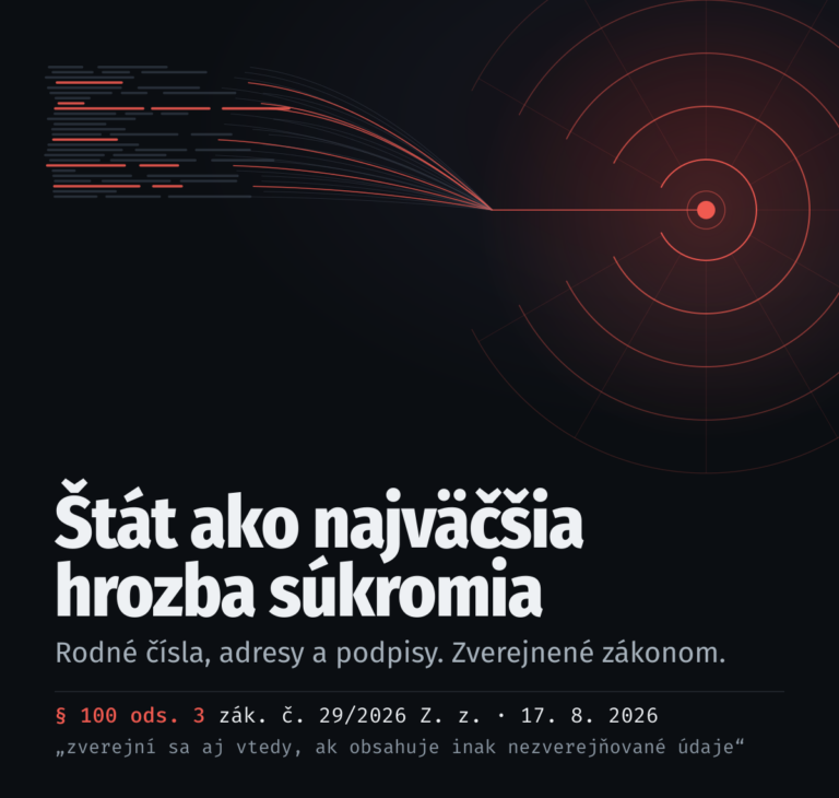 Rozlomená pečať obchodného registra, z ktorej unikajú záznamy s rodnými číslami